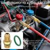 R134a Quick Coupler Adapter Kit 1/4 Inch Male Flare High Low Pressure 6 Ball Connector for Automotive HVAC Refrigerant Charging