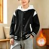Boys and Girls -Lined Baseball Jacket Button Front Casual Outerwear