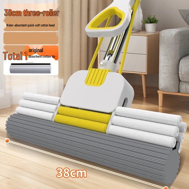 YIXI Dry Wet Roller Sponge Mop