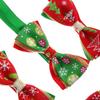 Cute Xmas Grooming Bowknot Collar Dog Bow Tie Cat Choker Pet Christmas Necktie