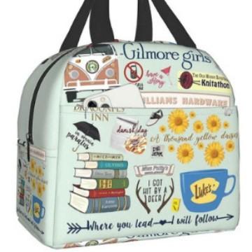 Portable Bento Bag Cartoon Thermal Insulation Bag Aluminum Foil Lunch Bag Student Bento Bag Thickened Thermal Insulation Lunch Box Bag