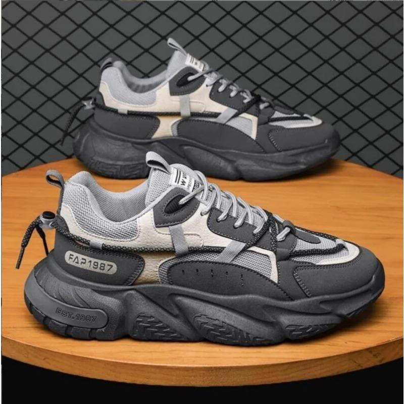 Fashion Men Sneakers Spring Breathable Comfort Air Cushion Running Shoes Outdoor Non Slip Wear-resistant Walking Shoe
