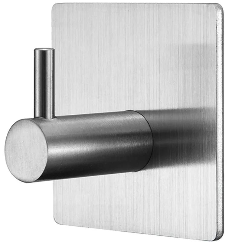 Self Adhesive Hook Heavy-duty Towel Rack,  Wall Self-adhesive 304 Stainless Steel, No Need for Drilling, Waterproof