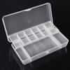 PortableTool Storage Box Organizer for Case Plastic Tray Compartments Fishing Lure Tackle Box Two-Sided Storage Cases Wh