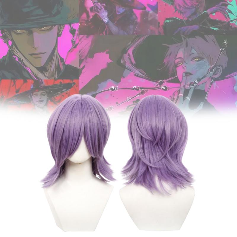 Kpop Demon Hunters Cosplay Wig With Short Straight Hair And Asymmetric Bangs For Anime Fans