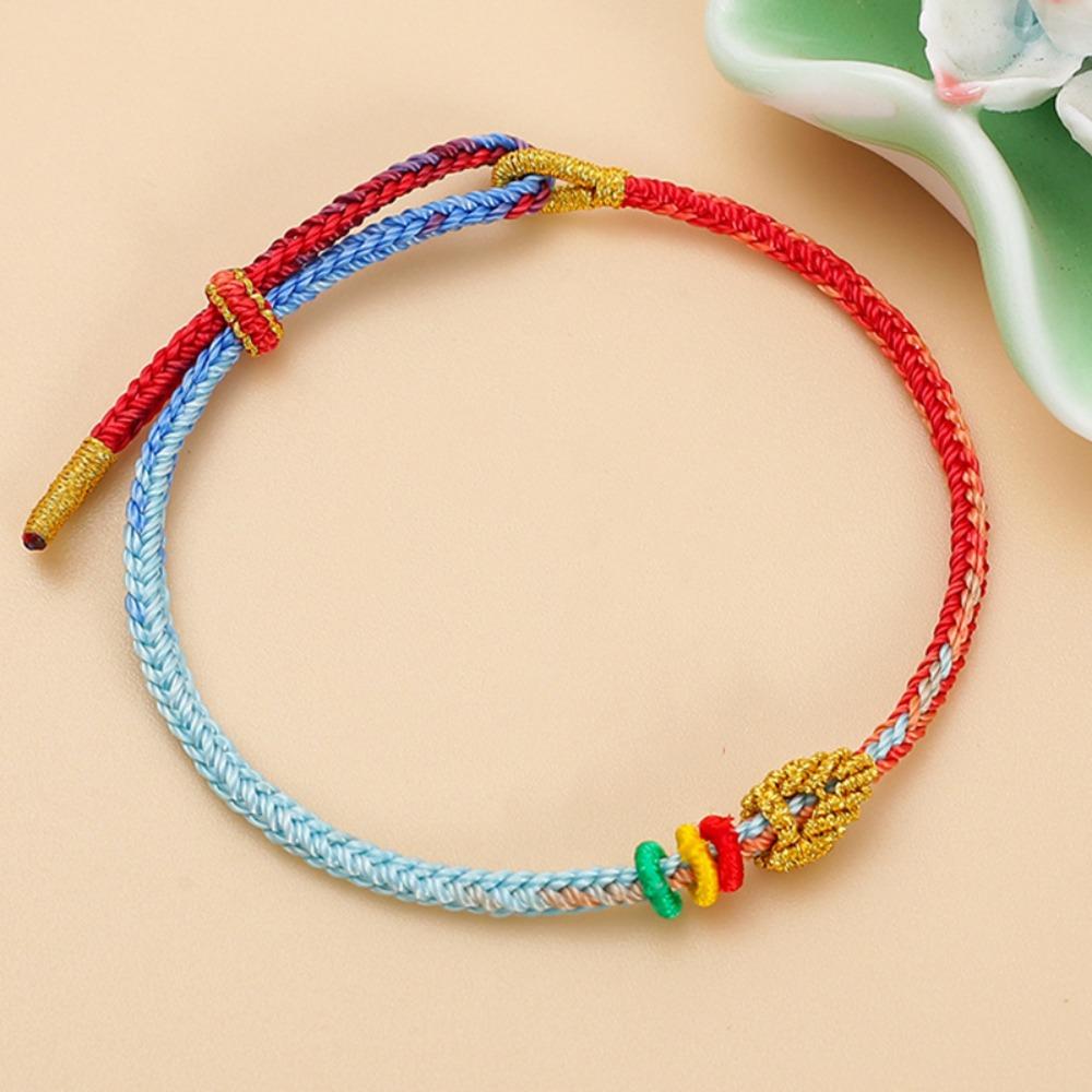 Fashion Colorful Bracelet Handmade Weaving Ethnic Style Hand Rope DIY Hand Strap Jewelry