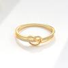 Affordable Luxury Niche-design Ring for Women Stylish Unique Knotted Plain Band Ring for The Ring Finger