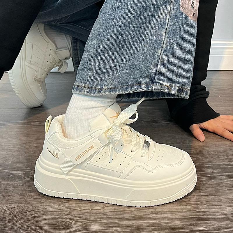 Huili Women s 2025 Spring White Versatile Trendy Sneakers Size 35