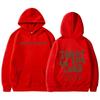Autumn And Winter Women'S Shoulder Sleeves Trendy Brand Tm Letter Print Hooded Loose Fleece Sweater