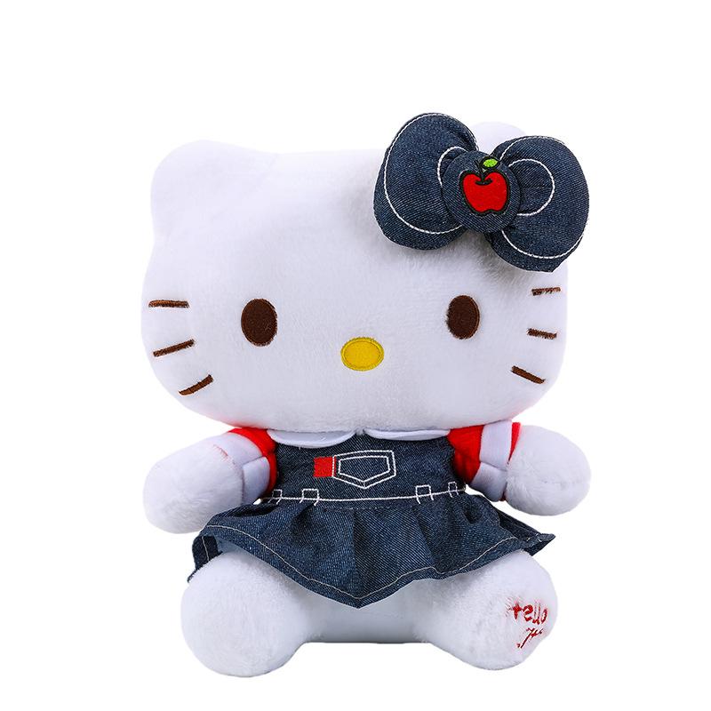 Cross-border Denim Dress KT Cat Plush Toy Ornament