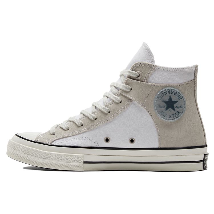 Converse Chuck 70 Crafted Canvas High White Grey Unisex Sneakers A01780C 35