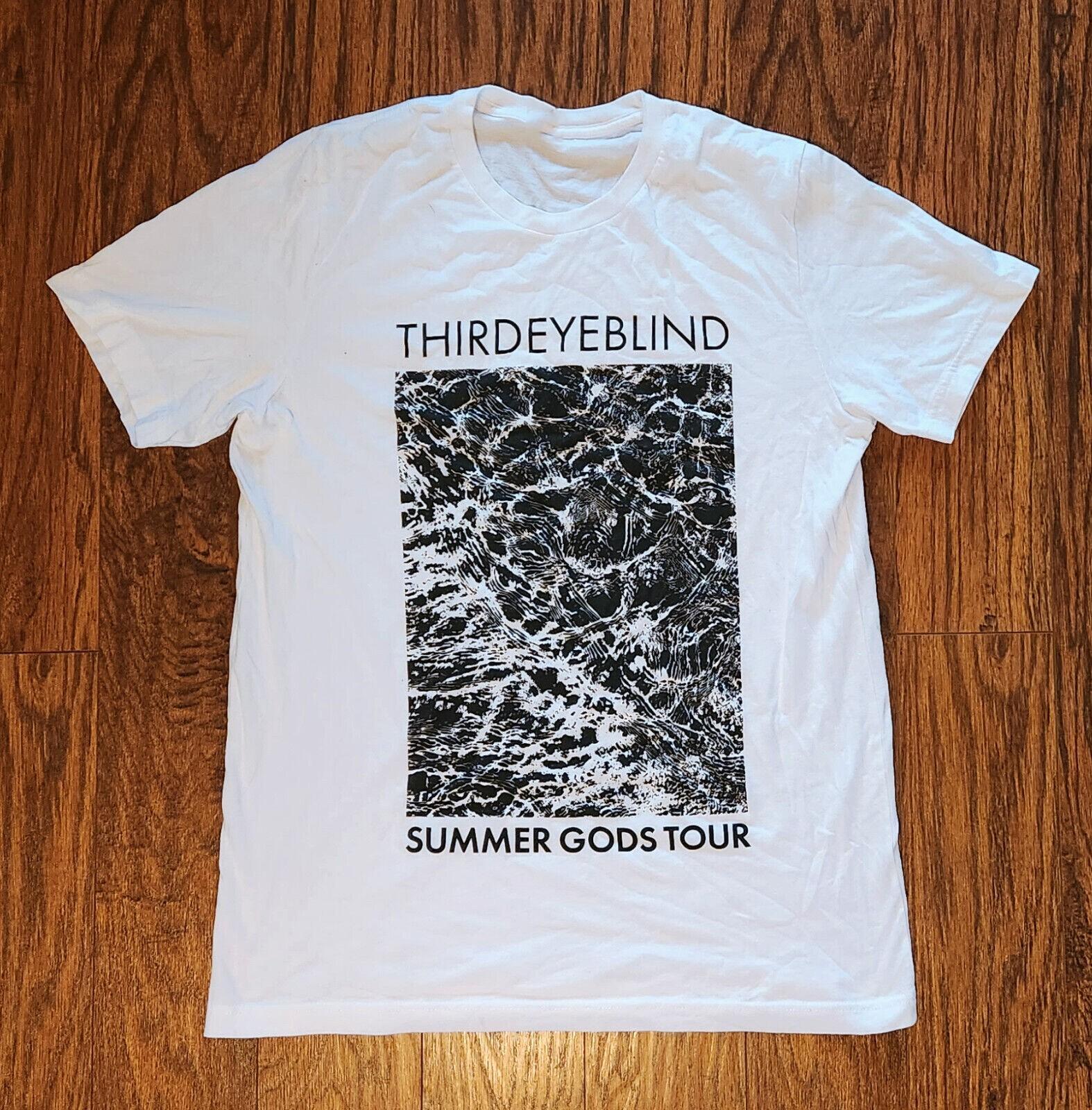 Vtg THIRD EYE BLIND Summer Gods Tour Cotton White All Size Shirt UR779 XXXXL