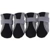4 Stück Haustier-Hundeschuhe, rutschfeste, weiche Sohle, atmungsaktives Mesh, verstellbare Riemen, Stiefel