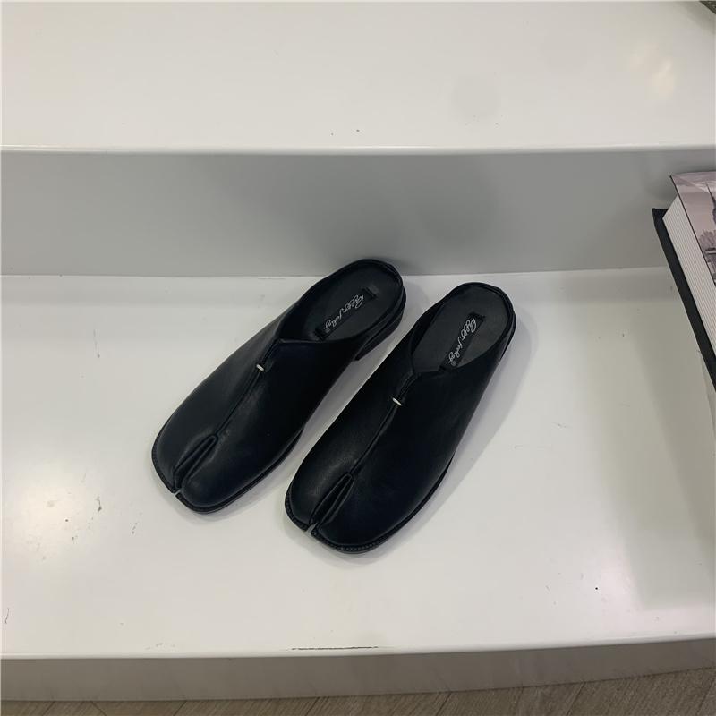 

Мода Bailamos Таби Ниндзя Мокасины Круглый Разделенный Носок Ретро Цвет Женские Одинарные Туфли Ремешок с Пряжкой Повседневные Мягкие Туфли Мэри Джейн 40 чёрный