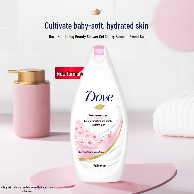 

Dove Молочко для душа Питательное Цветущая вишня