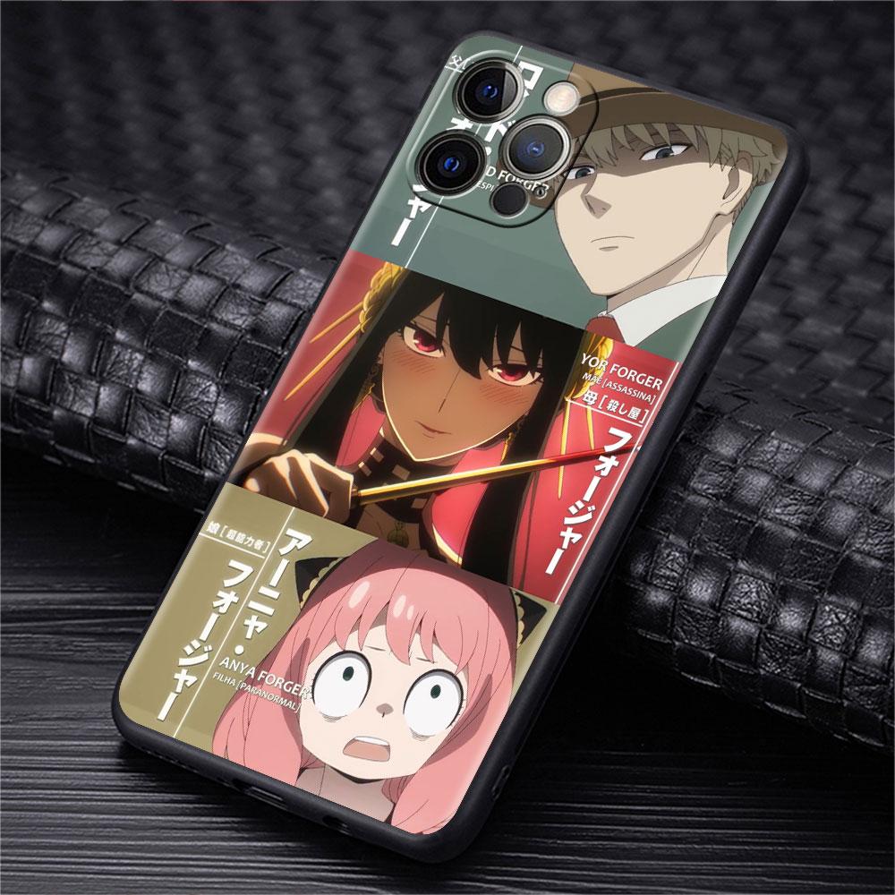 Spy Family Cartoon Case For iPhone 13 11 12 Pro Max 7 + XR 8 X 6 6S Plus XS 5 5S SE 2022 13Pro Capa Soft Phone Cover Funda