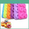 Baking 6cavity Pan Donut Silicone Decoration Tools Safe Baking Tray Maker Biscuit Bagels Muffins