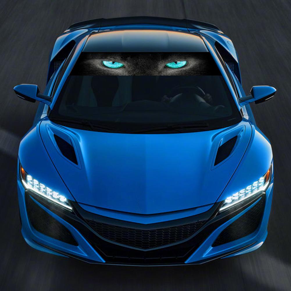 Car Front Windshield 3D Stickers Front and Rear Gear Decorative Sunshade Decals Stickers Car Decorative