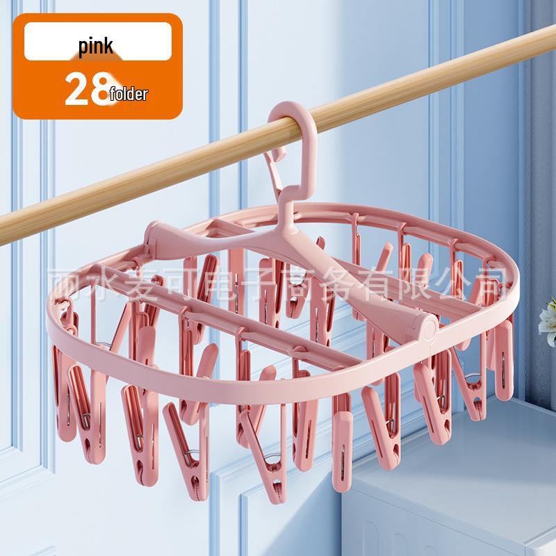 Foldable Multi-Clip Drying Rack for Clothes, Socks, and Underwear
