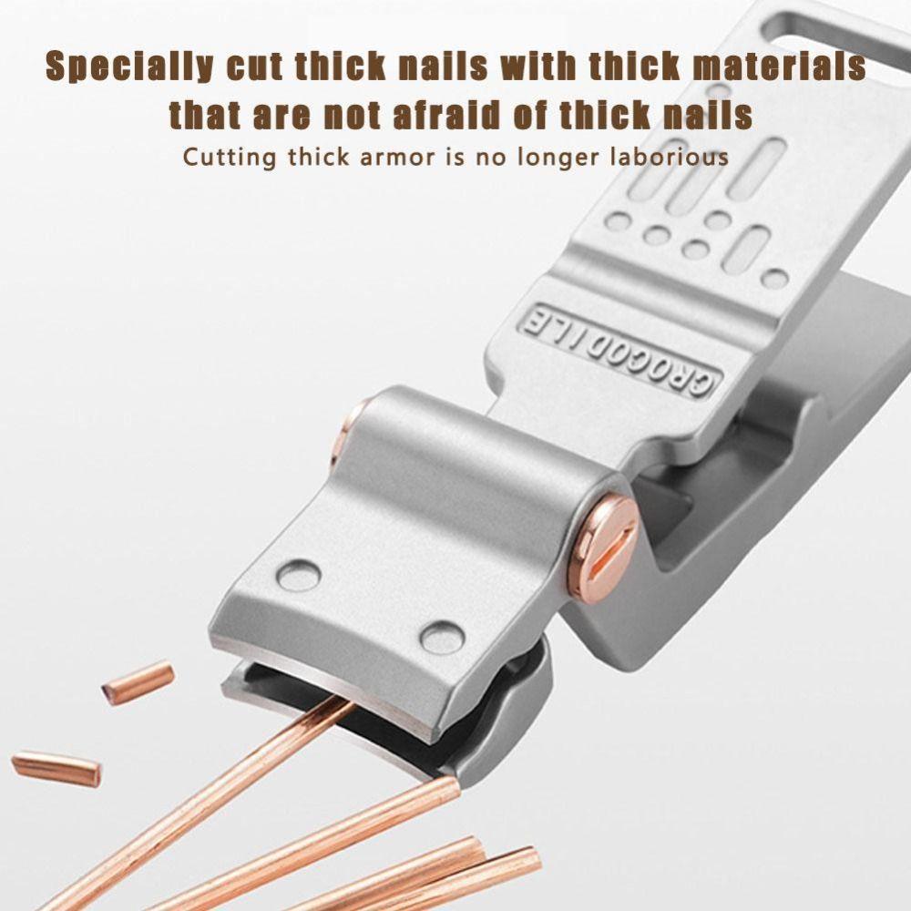 Ergonomic Stainless Steel Manicure Cutter Anti-splash Durable Nail Clippers Wide Jaw Pedicure Tools Beauty