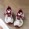 Platform dad shoes women's spring and summer 2025 popular niche versatile height increase lightweight casual running sneakers