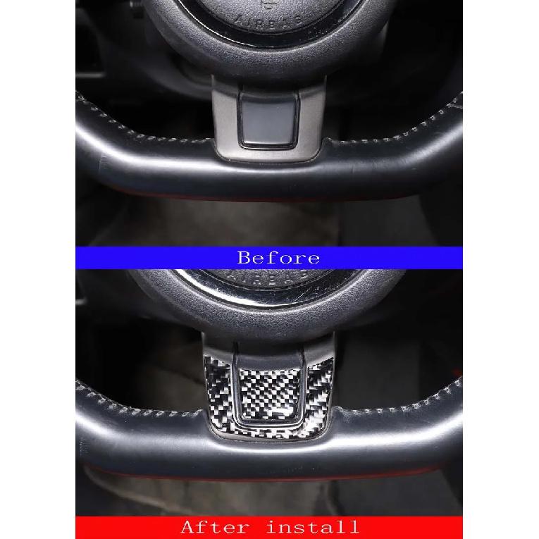 For Jaguar F-TYPE 2013-2022 Soft Carbon Fiber Car Steering Wheel Decorative Sticker Car Interior Accessories