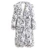 FiveFive Women's Winter Imitation Fox Fur Young Leopard-print Fur Coat Long Knee-length Mink Coat