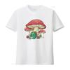 Frog And Mushroom House Toad Knitting Cute Raglan Baseball T Shirt Black 3X Large Vintage Washed Homme Slightly Soft Versatile