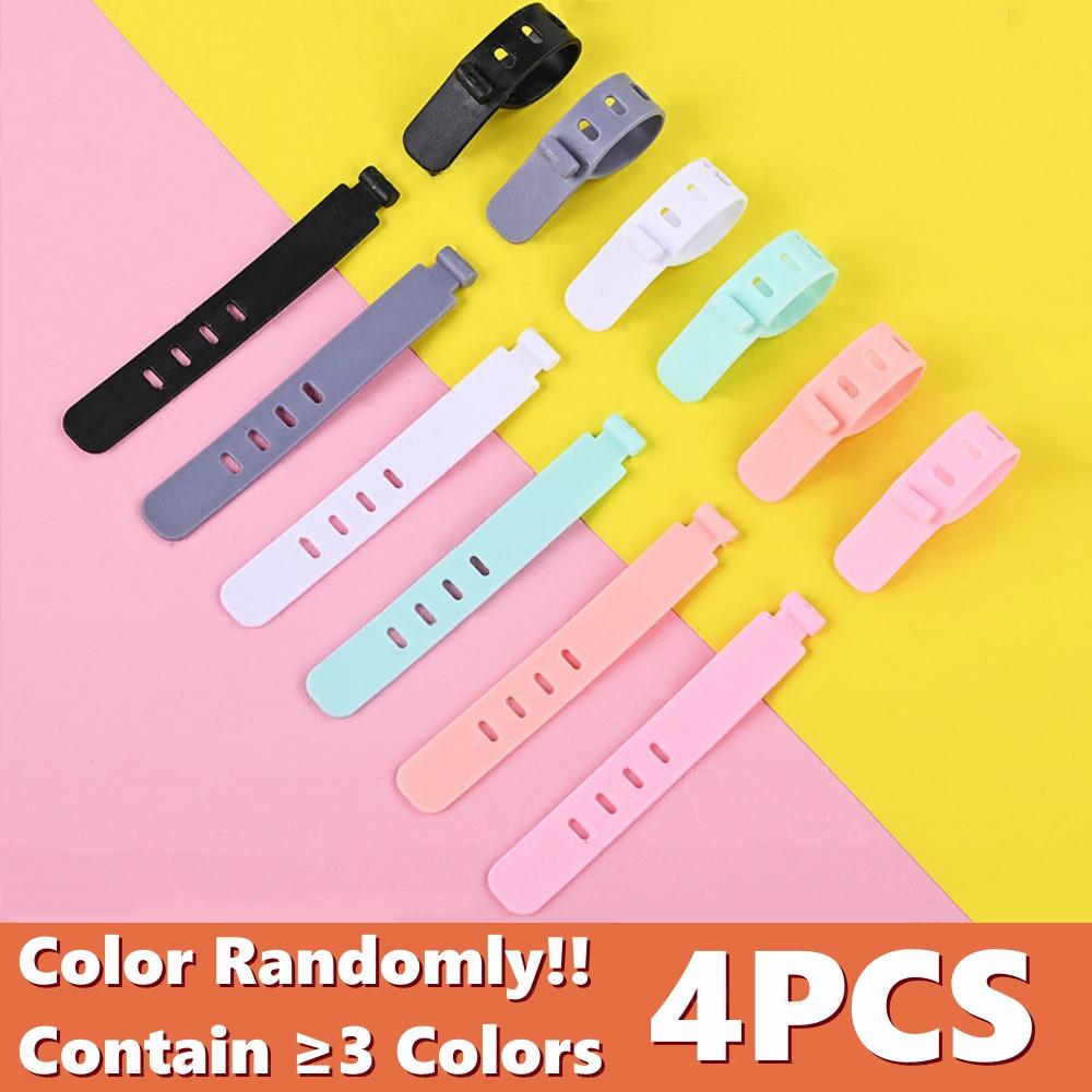 4/12/20pcs Mobile Phone Cable Winder Earphones Clip Charger Cord Organizer Management Silicone Wire Cord Fixer Holder Cable Belt