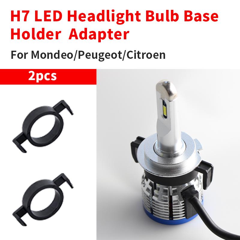 2PC Base For BMW VW Nissan Opel Ford Mercedes-Benz Base H7 Bulb Socket Car Accessories H1 LED Headlight Bulb Base Holder Adapter