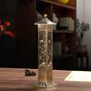 Retro Column Vertical Incense Burner Hollow Bamboo Sandalwood Censer 21cm Incense Stick Holder Fragrance Ornaments Home Decor