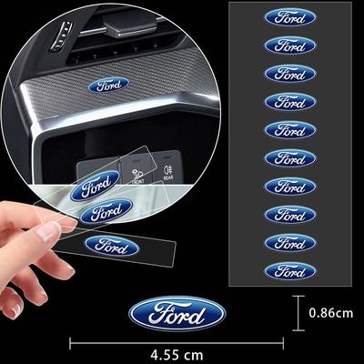 Style de voiture 3D Alliage Métal Emblème Moto Badge Autocollant Pour Focus Mk3 Fiesta Ranger Fusion Mondeo Mustang Fusion Kuga Ecosport