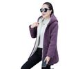 Women's Plus Size Long Velvet Thickened Faux Lambskin Casual Jacket for Autumn/Winter 2023