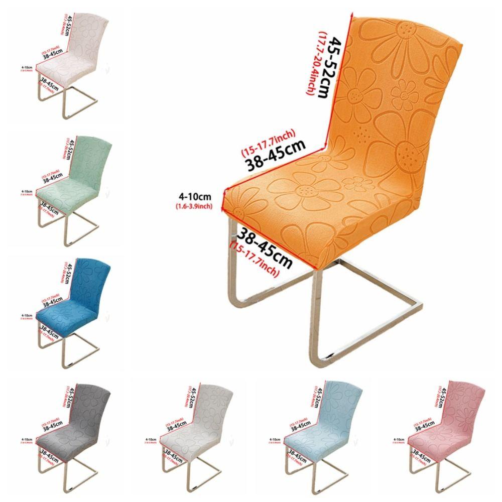 Fashion Anti-slip Jacquard Chair Cover Thickened Removable High Back Chair Cover Soft Decorative Dining Chair Cover Kitchen