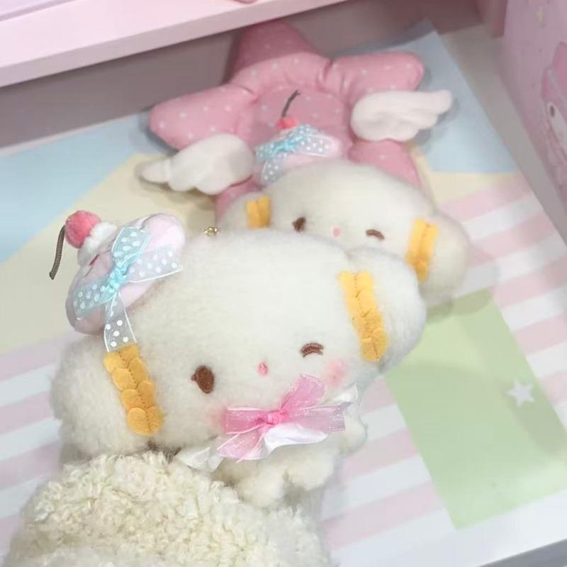 Kawaii Cogimyun Birthday Anniversary Plush Toy Keychain Lovely Ribbon Kogimyun Stuffed Plush Shoulder Bag Soft Handbag Girl Gift