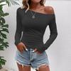 Women's Fashion Casual ,color Long,sleeved Top