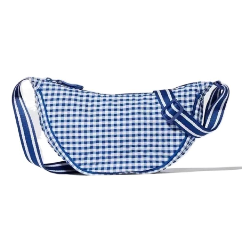 Lerret Rutete Skulderveske Allsidig Dumplingveske Søt Nylon Crossbody-veske Utendørs