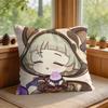 Sayu Genshin Impact Cute Cushion Cover Square Short Plush Pillow Case Living Room Sofa Home Decor Funda X