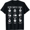 God Says I Am Cute Sheep Bible Verse Kids Toddler Girls T-Shirt(1)
