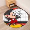 Mickey Printed Round Rug Carpet Chair Rug Area Rug Entryway Doormats,for Office Chair Living Room Bedroom Kitchen Room.