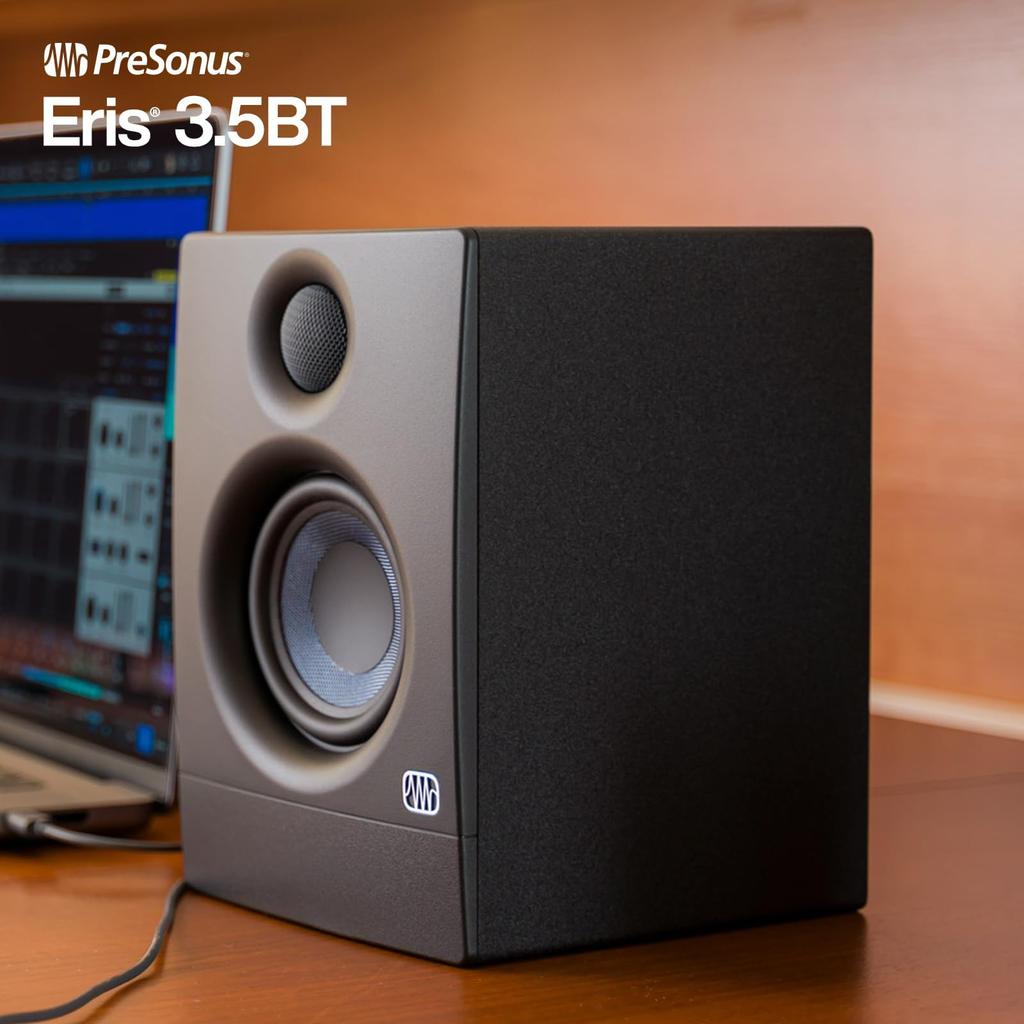 PreSonus Eris Active Bluetooth Enabled 3.5BT (2nd Gen) 2-Way Monitors, 3.5 inches, (Pair)