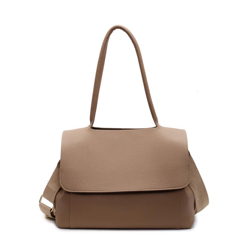 

2025 Spring Large Capacity Tote Bag Flip Underarm Bag Shoulder Bag Crossbody Bag Korean Premium Sense Big Bag Women хакі