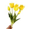with Leaves Fake Tulip Flowers Real Touch Faux Flowers  Living Room Desktop
