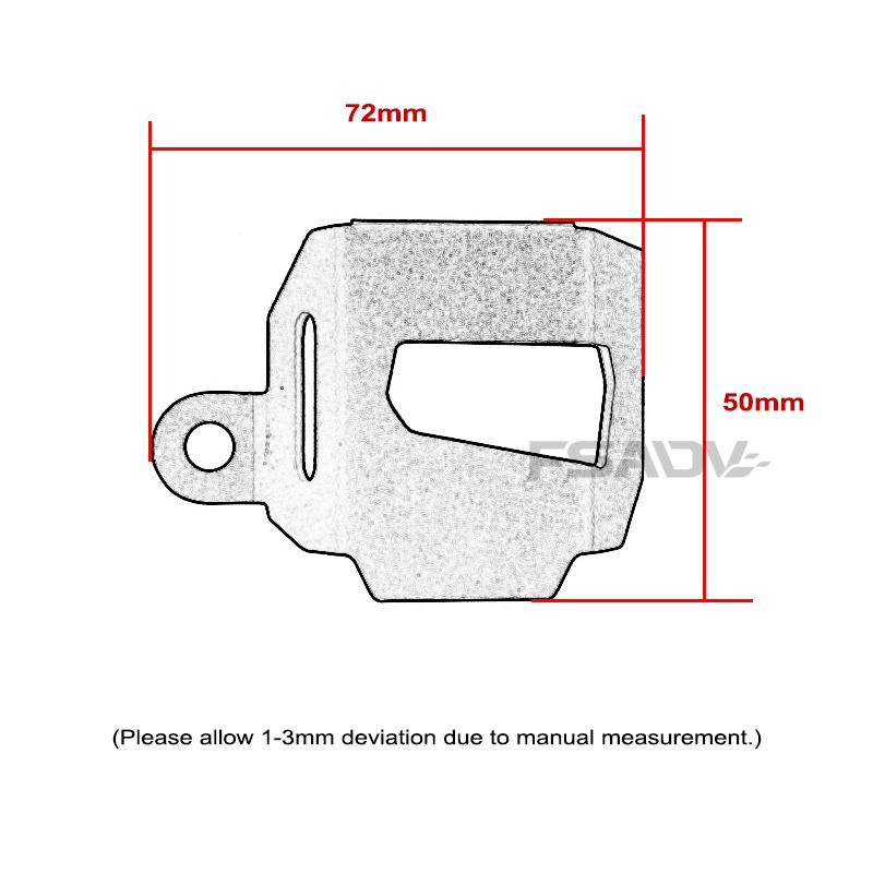 2024 Motorcycle Rear Brake Fluid Reservoir Cover Protector For Yamaha Tenere 700 T7 XTZ700 Tenere700 2019 2020 2021 2022 2023