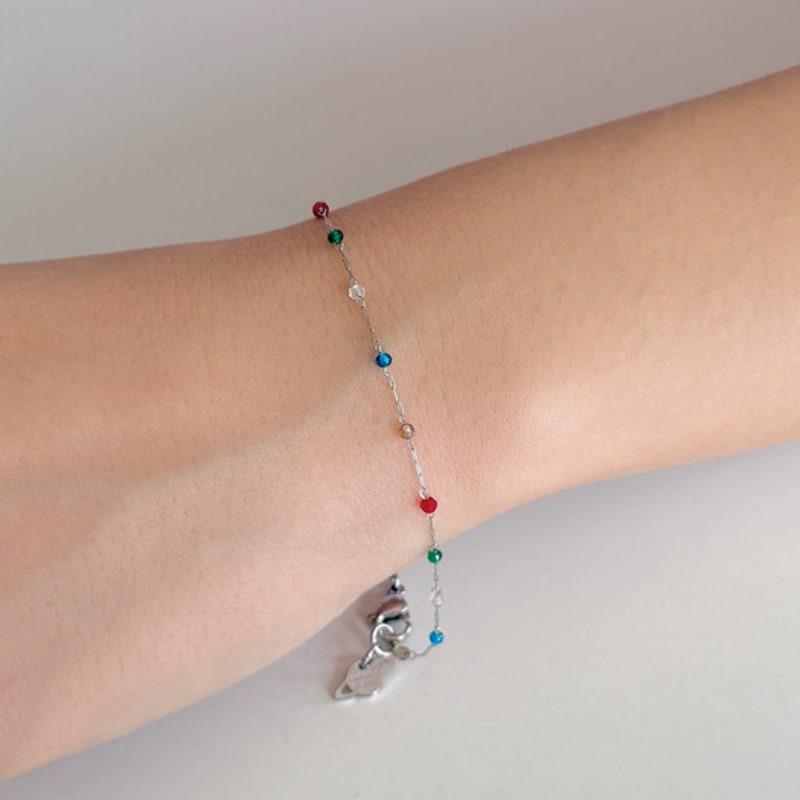 

FANTASTIC PLANET color crystal dot bracelet Basic 18cm