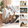 Cartoon Azur Lane Cute Girl Soft Flannel Blanket Cover Warmth Soft Anime Blanket Multifunctional Decor Home Universal Blankets