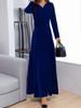 Women's Spring/Autumn New Arrivals Luxury Velvet Dress