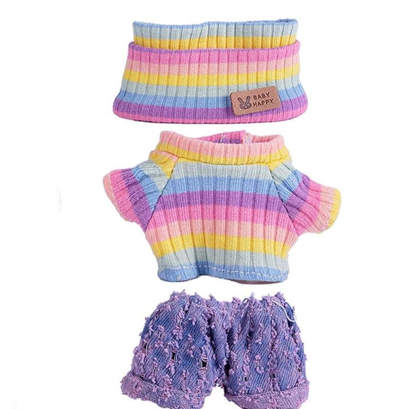 Fashion Doll Clothing Set For Anime Figure Doll 17cm Standing Doll Display Children Interactive DressingUp Doll Clothes
