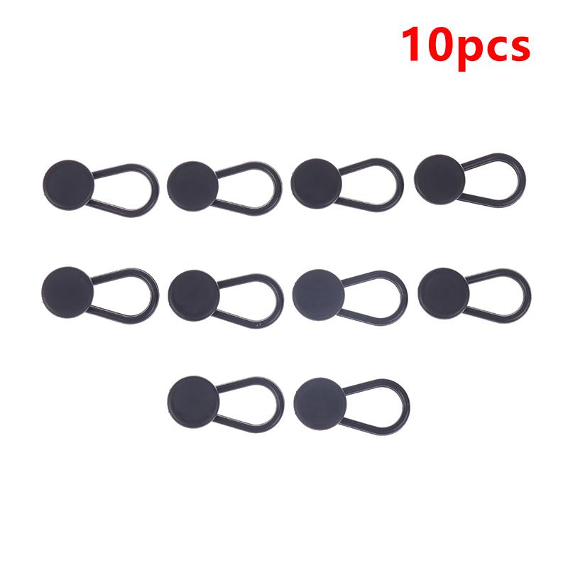 

10 шт. 15 мм пуговицы-удлинители для брюк, гибкие удлинители талии для джинсов, брюк для женщин и мужчин, джинсы для беременных, юбка чёрный