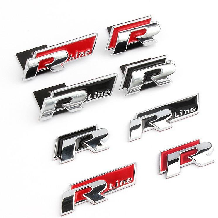 Volkswagen R-line Metal Grille Sticker for Rline Models